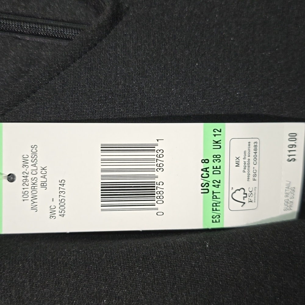 NWT Jones New York Collection Black Sleeveless Strecth Midi Dress Size 8 - Picture 3 of 7